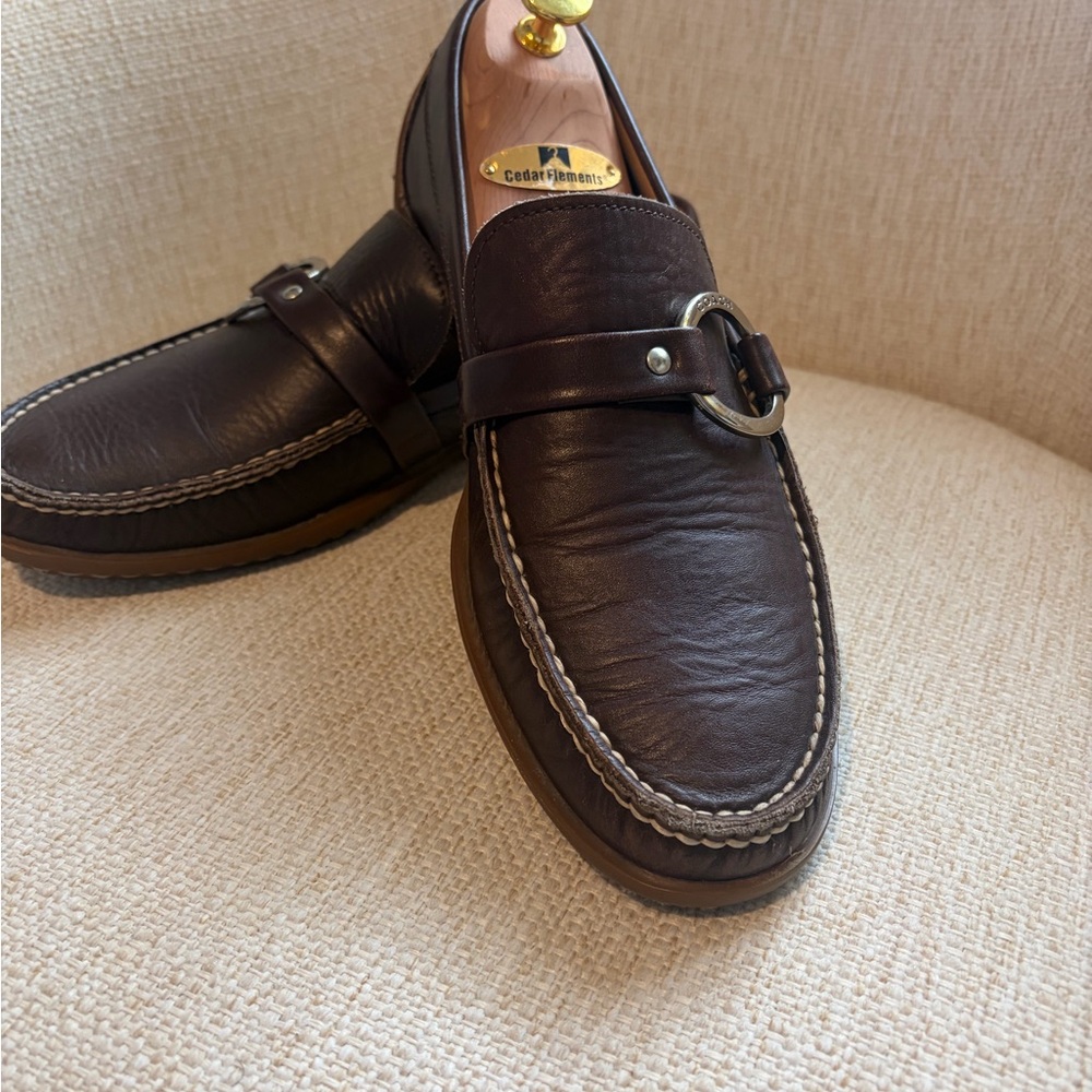 Men's Brown Leather Loafers